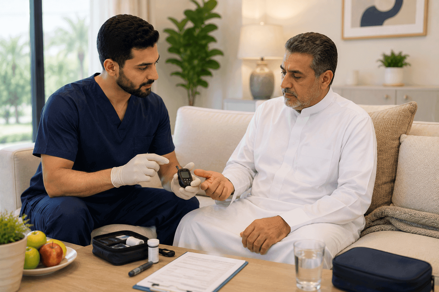 برنامج العناية بمرضى السكري في المنزل